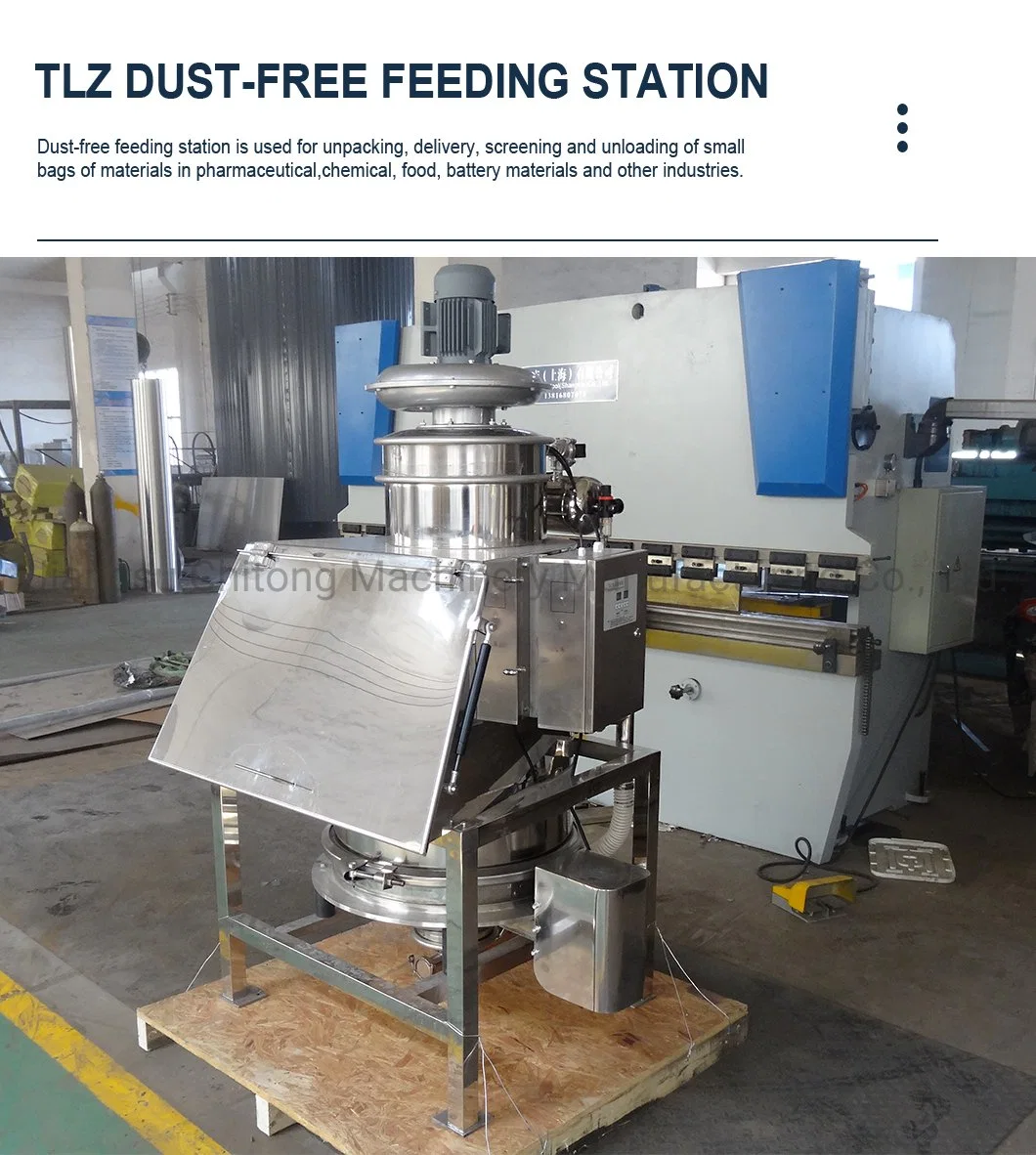 Bulk Material Handling Bag Dump Station Good Powder Dust-Free Feeding Equipment