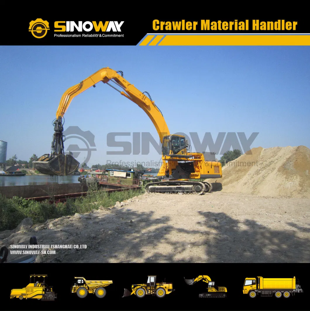 Waste Matel Handling Equipment 50ton Material Hander Excavator for Sale