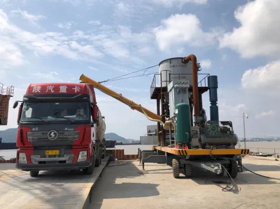 Cargador de barcos portuario de venta caliente con cinta transportadora para material a granel