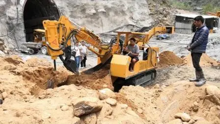 Ruedas de correa de caucho Transportador de minería Cargadores para túnel